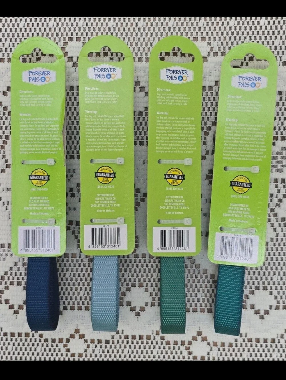 NEW Bundle of 4 Forever Pals Dog Leash Set With Loop Handle Small 48